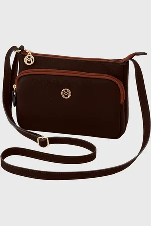 Mariart Bolsa Transversal Couro Rosalina Chocolate