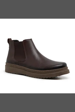 Malbork Bota Chelsea Casual Masculina Couro Mogno 2505_21M