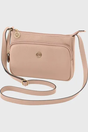 Mariart Bolsa Transversal Couro Rosalina Creme