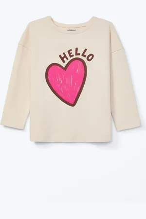Hering Infantil - Blusa Menina Comfort Decote Redondo Estampada