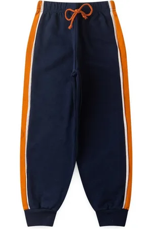 Molekada Infantil - Calça Inverno Menino Marinho Com Cadarço em Moletom Felpado