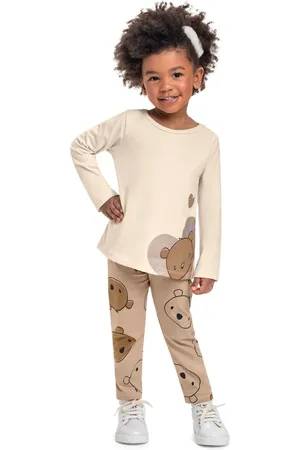 Bee Loop Infantil - Conjunto Ursinhos com Blusa e Calça para Menina