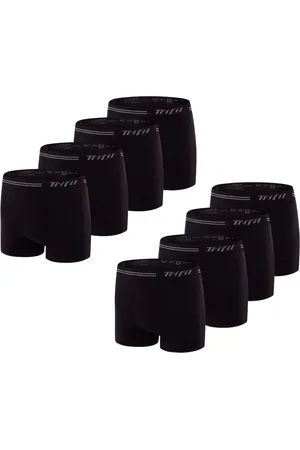 TRIFIL Kit Com 8 Cuecas Box Masculino Sem Costura Microfibra