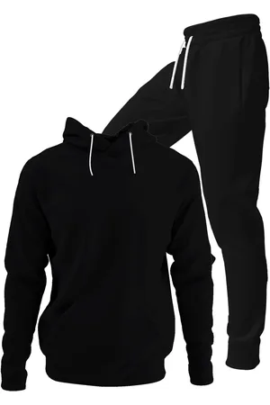 Bueno Conjunto Moletom Blusa De Frio Com Capuz E Calça Jogger Tecido Felpado Macio Premium