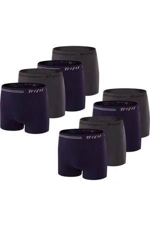 TRIFIL Kit Com 8 Cuecas Box Masculino Sem Costura Microfibra