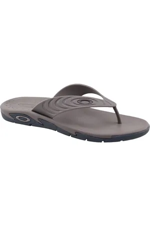 Oakley Chinelo Maculino Crowd - Black/Yellow - 39 Cinza