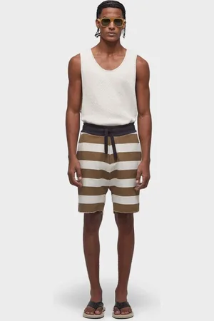 OSKLEN Bermuda casual listrada moletom