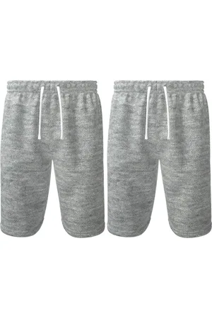 Bueno Kit 2 Bermuda Moletom Masculina Fit Com Cós Elástico Bolsos Tecido Premium Super Conforto