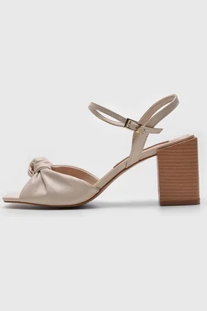 SANTA LOLLA Sandália Tira Em Nó Off-White
