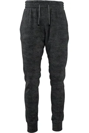 Bueno Calça Moletom Jogger Lisa Em Algodão Felpado Com Elástico E Bolsos Chumbo