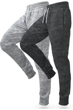 Bueno Kit 2 Calças Moletom Jogger Fit No Algodão Felpado Com Cós Elástico E Bolsos e Chumbo