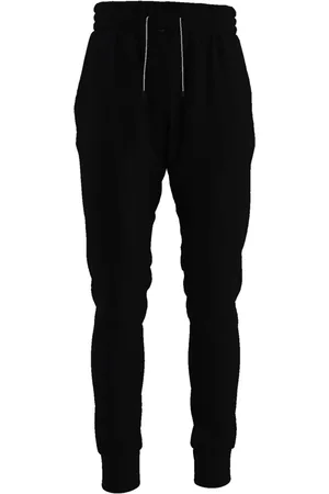 Bueno Calça Moletom Jogger Lisa Em Algodão Felpado Com Elástico E Bolsos Preta