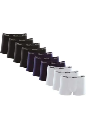 Mash Kit 10 Peças Cueca Boxer Masculina Algodão Elástico P