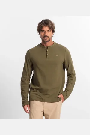 Diametro Camiseta Masculina Manga Longa Moletinho