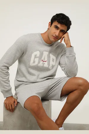 GAP Blusa de Moletom Flanelada Fechada Logo
