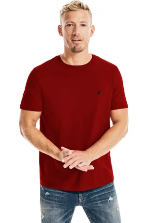 Nautica Camiseta Masculina Dark Icon Vermelha