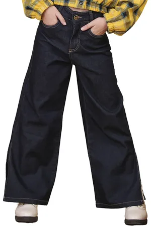 Look Jeans Infantil - Calça Juvenil Wide-Leg Intense Blue