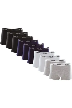 Mash Kit 10 Peças Cueca Boxer Masculina Algodão Elástico P