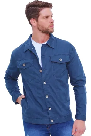 Alleppo Jeans Jaqueta Masculina Marinho