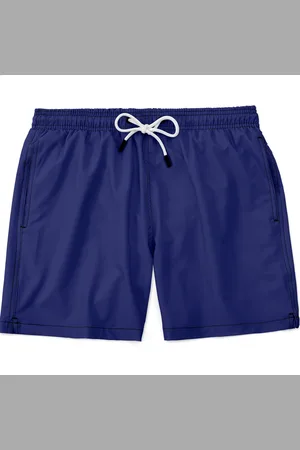 Bueno Shorts Masculino Básico Tactel e Elastano Leve c/ Elástico e Cordão Ajustável na Cintura Bolsos Laterais e Secagem Rápida Uso Casual Treino Academia Azul Escuro Royal