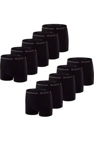 TRIFIL Kit Com 10 Cueca Box Masculino Sem Costura Microfibra