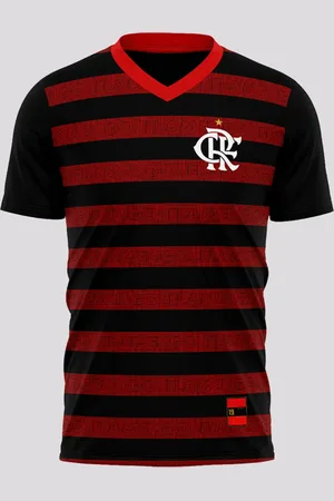 Braziline Camisa Flamengo Nine Preta e Vermelha