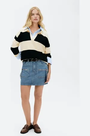 Hering Saia Curta Jeans Cintura Média