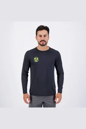 Umbro Camisa Manga Longa Futevôlei Flame Preta