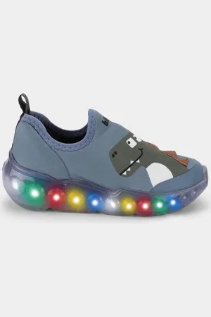 Calçados Bibi Infantil - Tênis de Luz Bibi Roller Celebration 3.0 Azul de Dino 1252017 22
