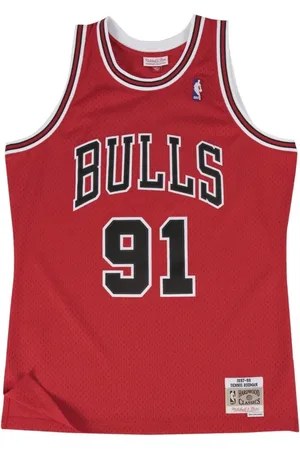 Mitchell & Ness Regata Road Swingman Jersey Chicago Bulls 1997-1998 Dennis Rodman Vermelha