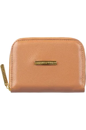 Andrea Vinci Carteira feminina de couro liso Kiara 10x13,5cm