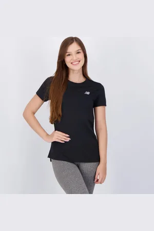 New Balance Camiseta Sport Essentials Feminina Preta