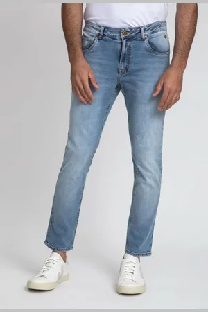 DOCTHOS Calça Fit Cropped Jeans Claro T-400 Calca Fit Cropped Jeans Claro 163 Jeans Claro 48