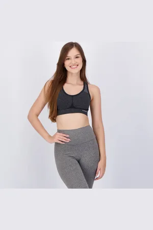 Selene Top Sem Costura Feminino Mescla