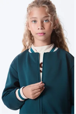 Hering Infantil - Jaqueta Bomber Com Detalhes Em Retilínea