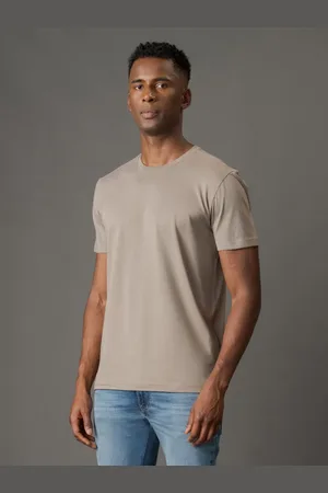 Calvin Klein Camiseta Masculina de Algodão Essentials Minimalista - Caqui Medio