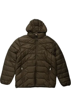 FACINELLI Jaqueta Delkor Masculina Plus Size Puffer Capuz Peluciado