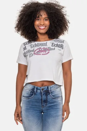 Ecko Camiseta Feminina Cacau Off White