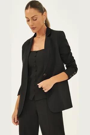 Principessa Blazer de Alfaiataria Alongado Liana