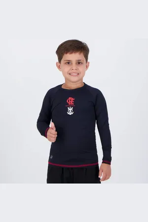 Braziline Camisa Térmica Flamengo Guanabara Manga Longa Preta