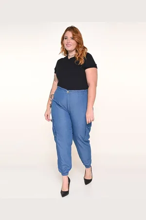 Razon Calça Feminina Jogger Plus Cargo