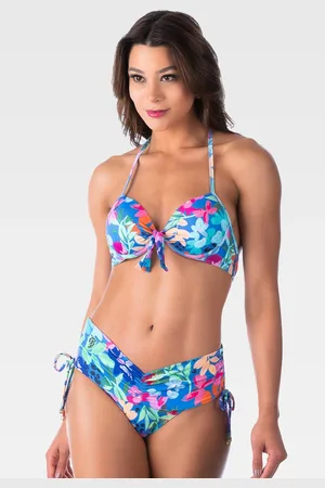 Summer Soul Biquíni Com Bojo Cintura Baixa Floral Azul