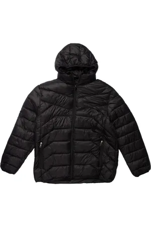 FACINELLI Jaqueta Delkor Masculina Plus Size Puffer Preta