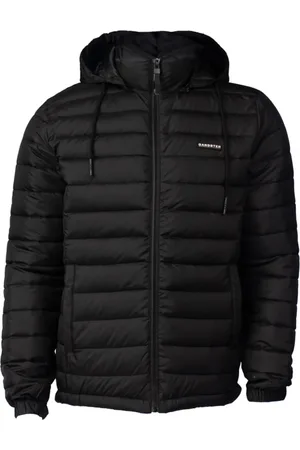 GANGSTER Jaqueta Masculina Puffer Capuz Removível