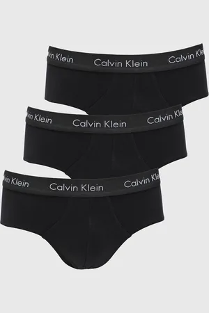 Calvin Klein Kit 3pçs Cueca Slip Logo Preta