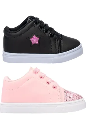 Funfy Infantil - Combo 2 Pares Tenis Casual Menina 3127A Rosa Claro