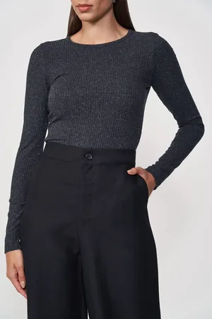 Colcci Blusa Linho /Cinza