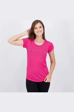 PUMA Camiseta Performance Heather Cat Logo Feminina