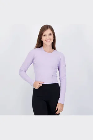 Fila Camiseta Rib Street Express Manga Longa Feminina Lilás