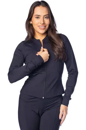 Estilo do Corpo Casaco Feminino Zíper